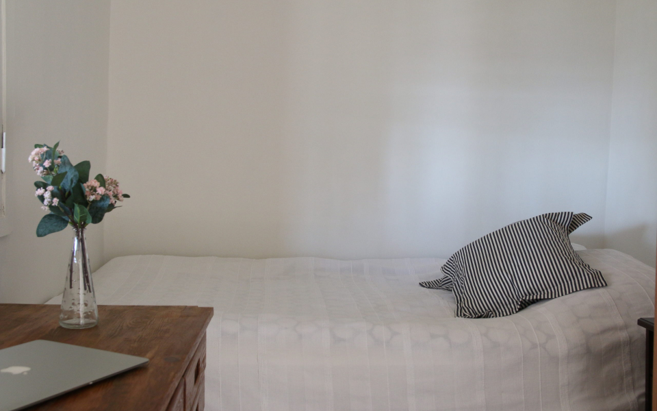 Sovrummet terrasslägenheten