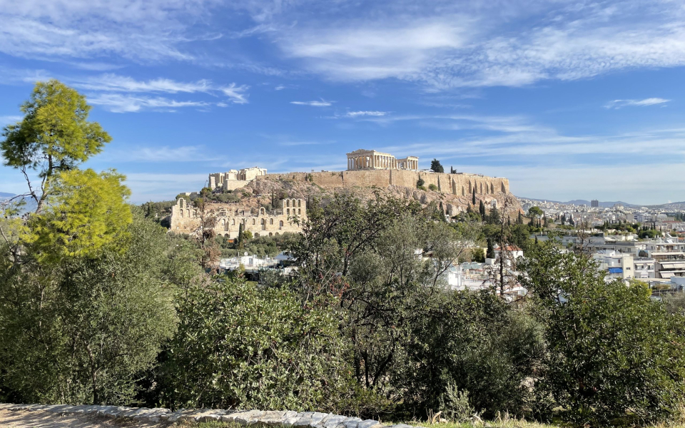Akropolis – utsikt från Filopapposkullen