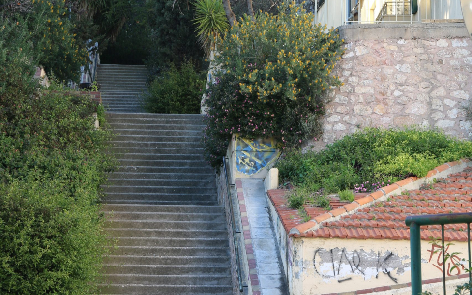 Trappen upp till Ariane Wahlgrens hus