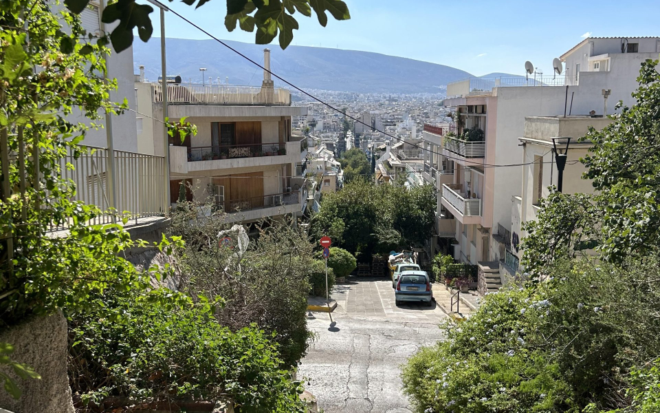 Utsikt från trappan